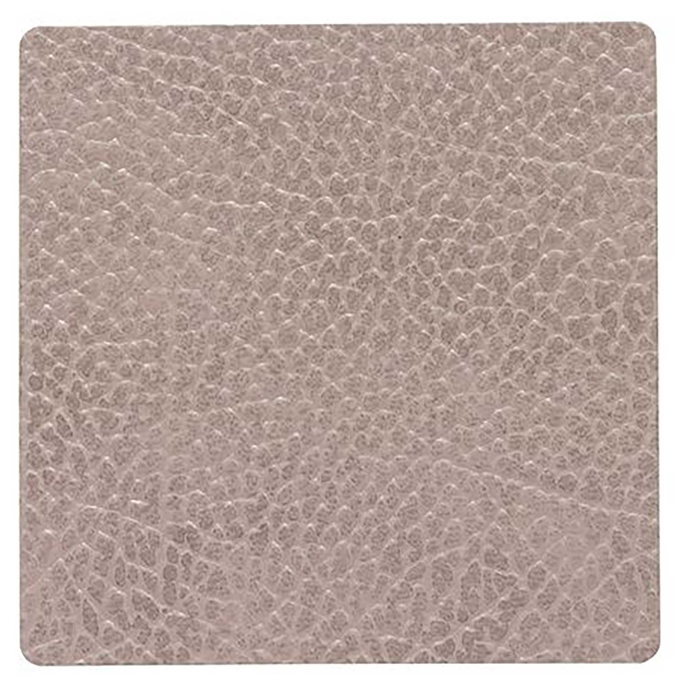 Square Glass Mat Hippo 10x10 cm, Warm Grey
