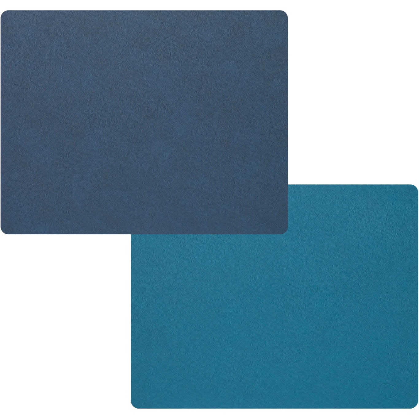 Square L Table Mat Double, 35x45 cm, Petrol/Midnight Blue
