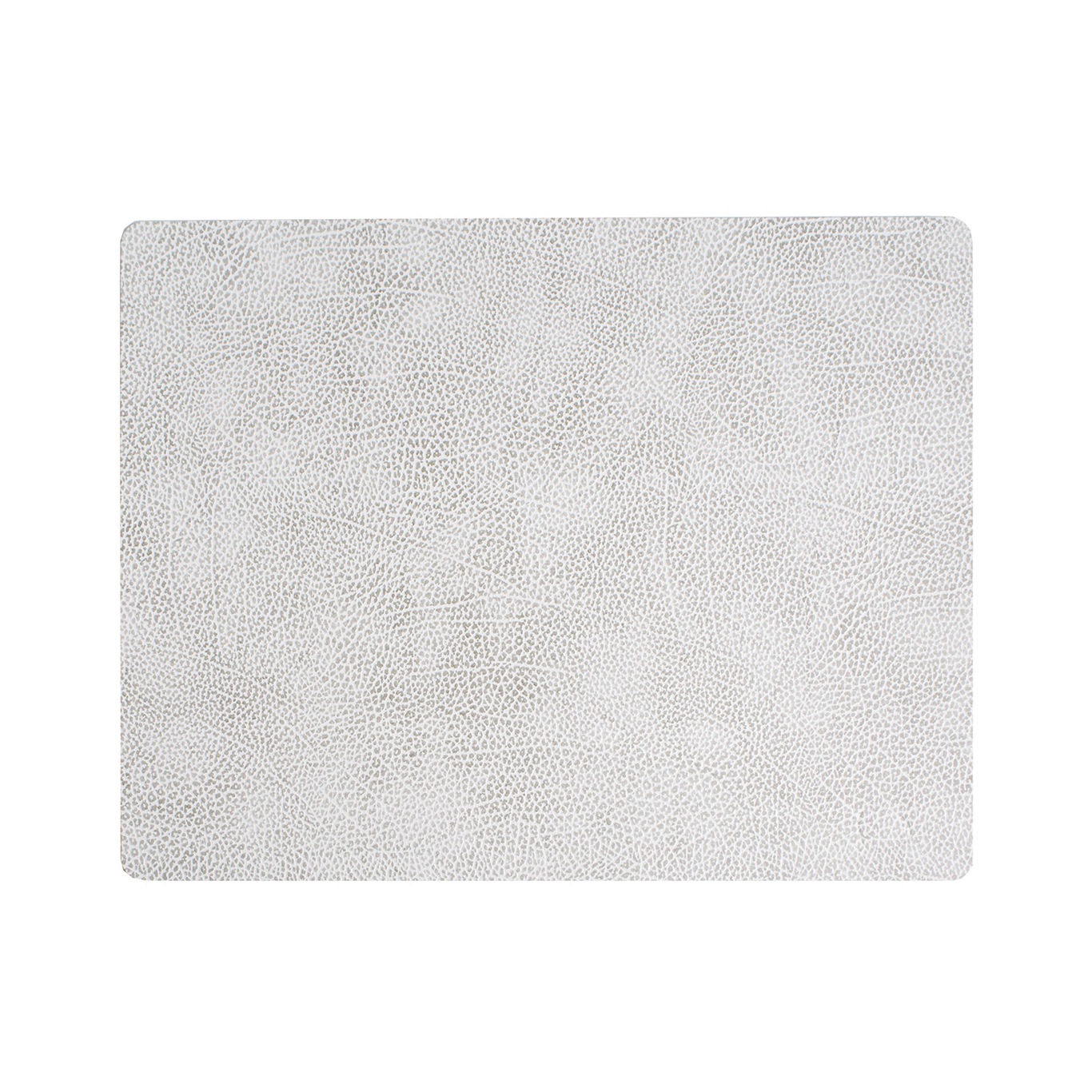 Square L Table Mat Hippo, 35x45 cm, White/Grey