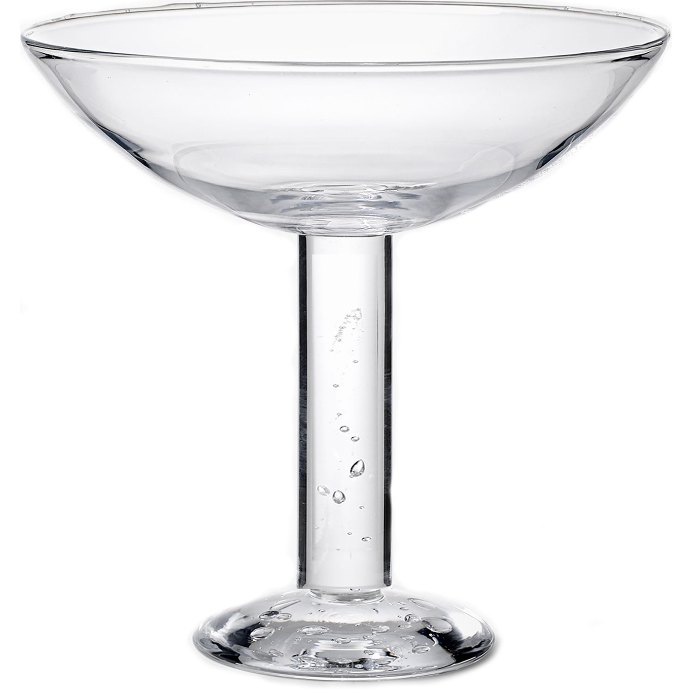 Bubble Glass Champagne Glass 12.5 cm, plain top