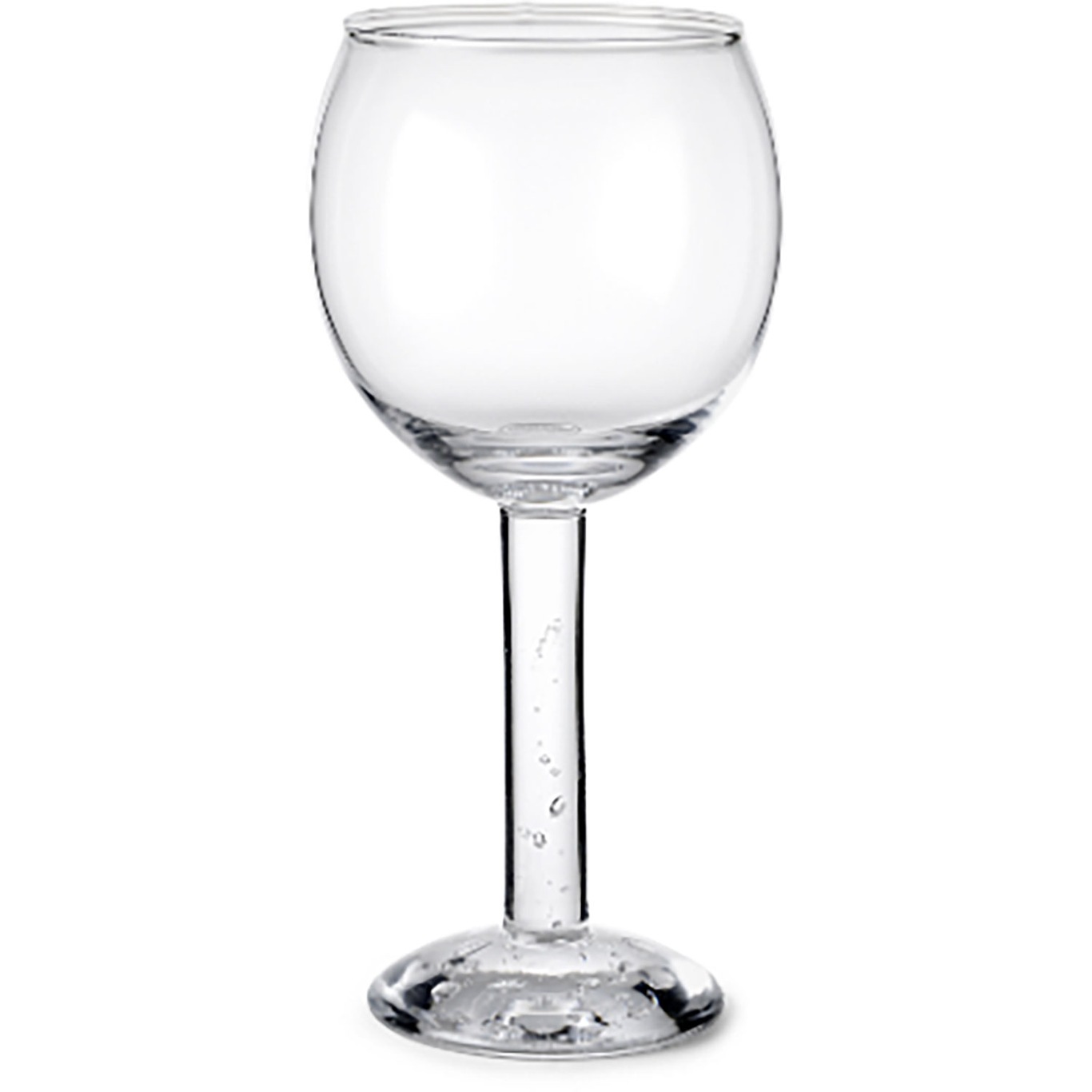 Bubble Glass Wine Glass 21 cm, plain top