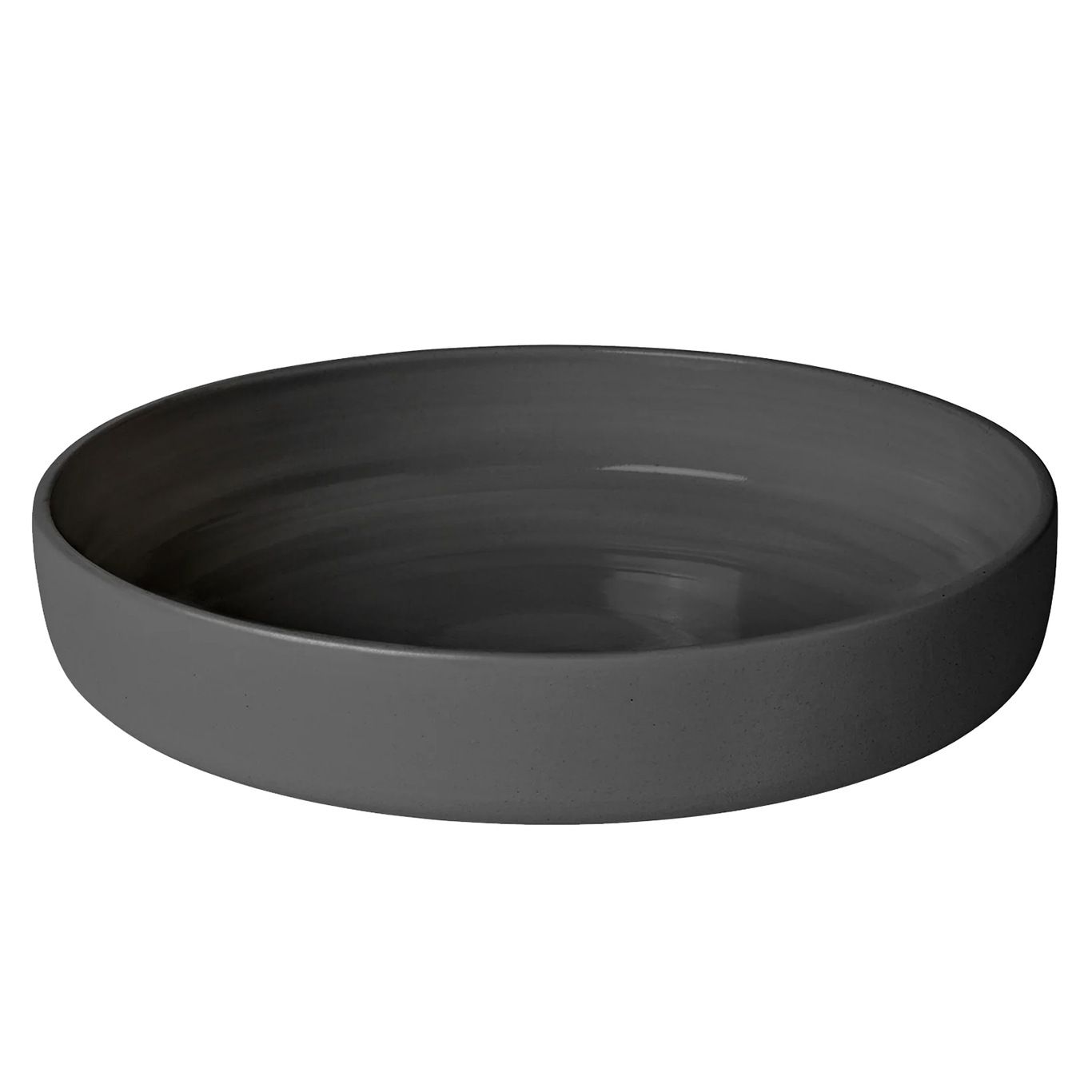 Ceramic Pisu Plate Ø21 cm, Ink Black