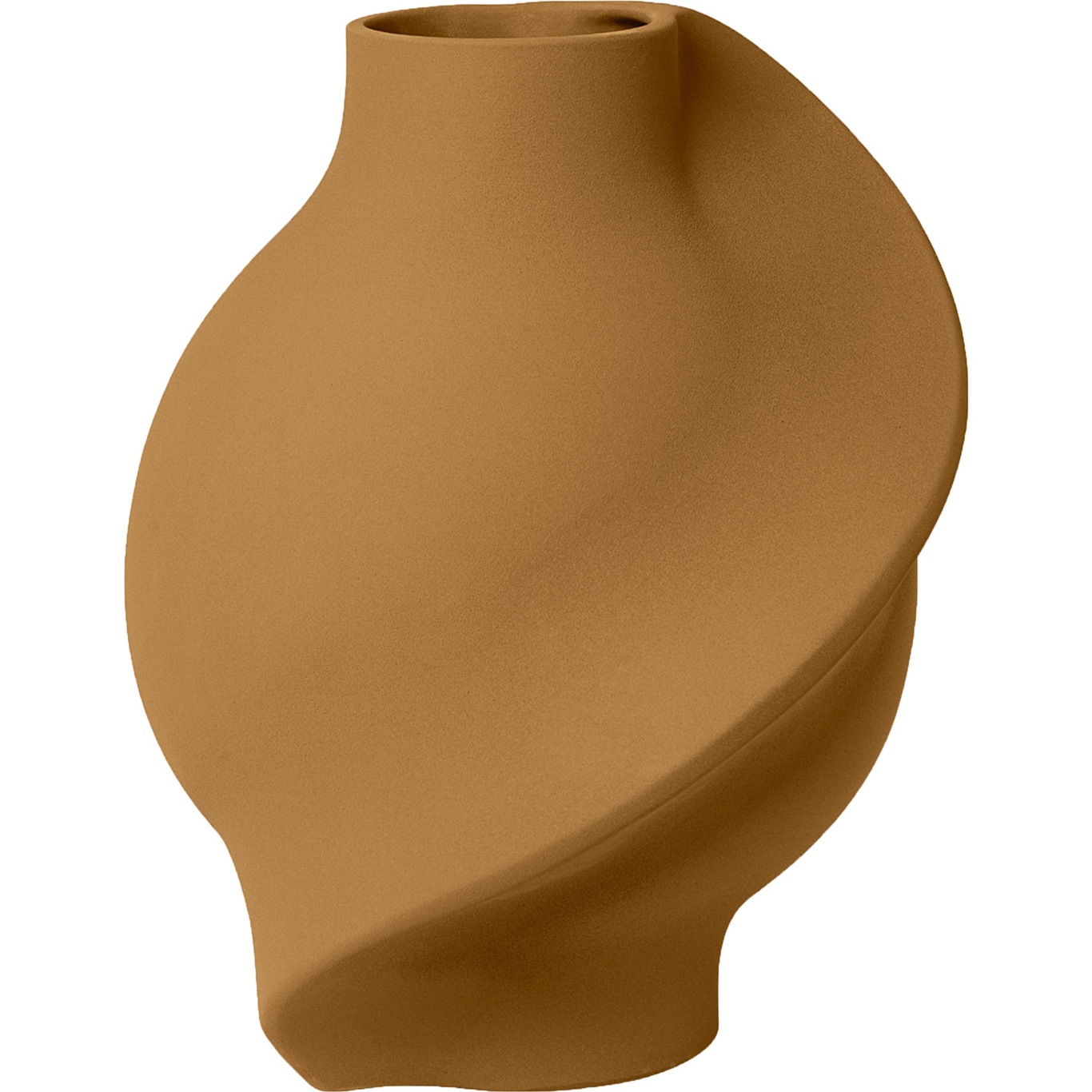 Pirout 02 Vase 42 cm, Sanded Ocker