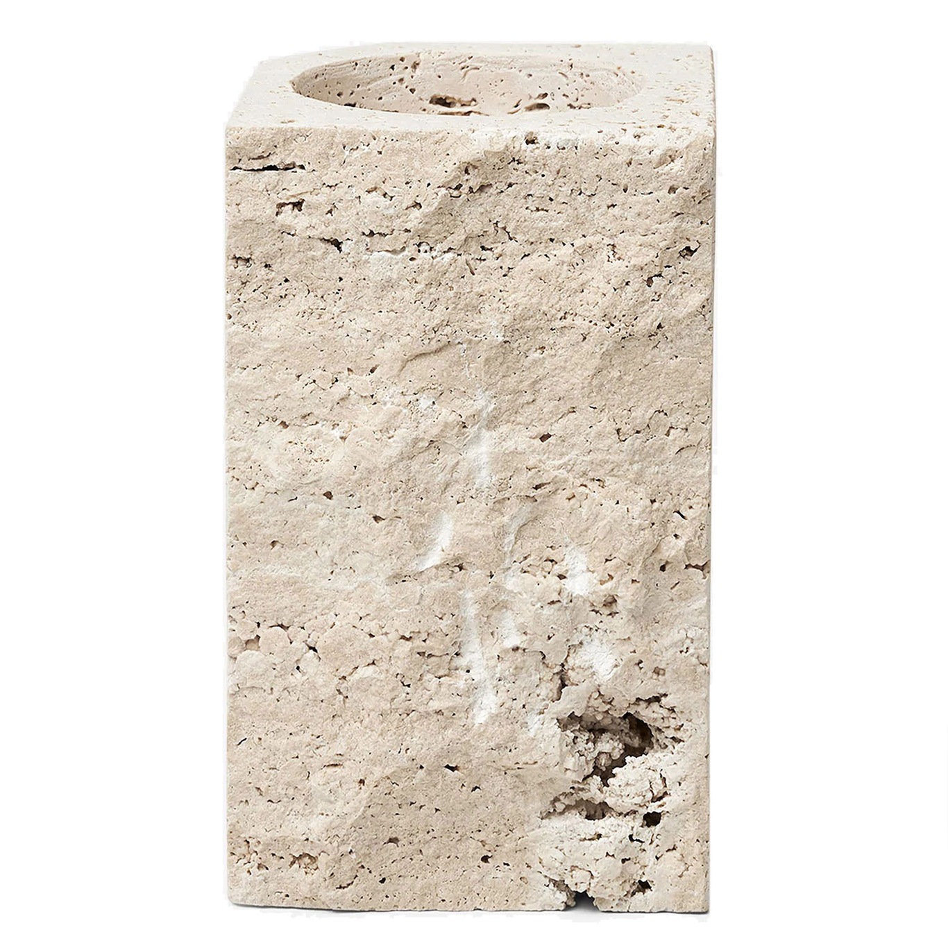 Gallery Object Candle Holder 18 cm, Travertine