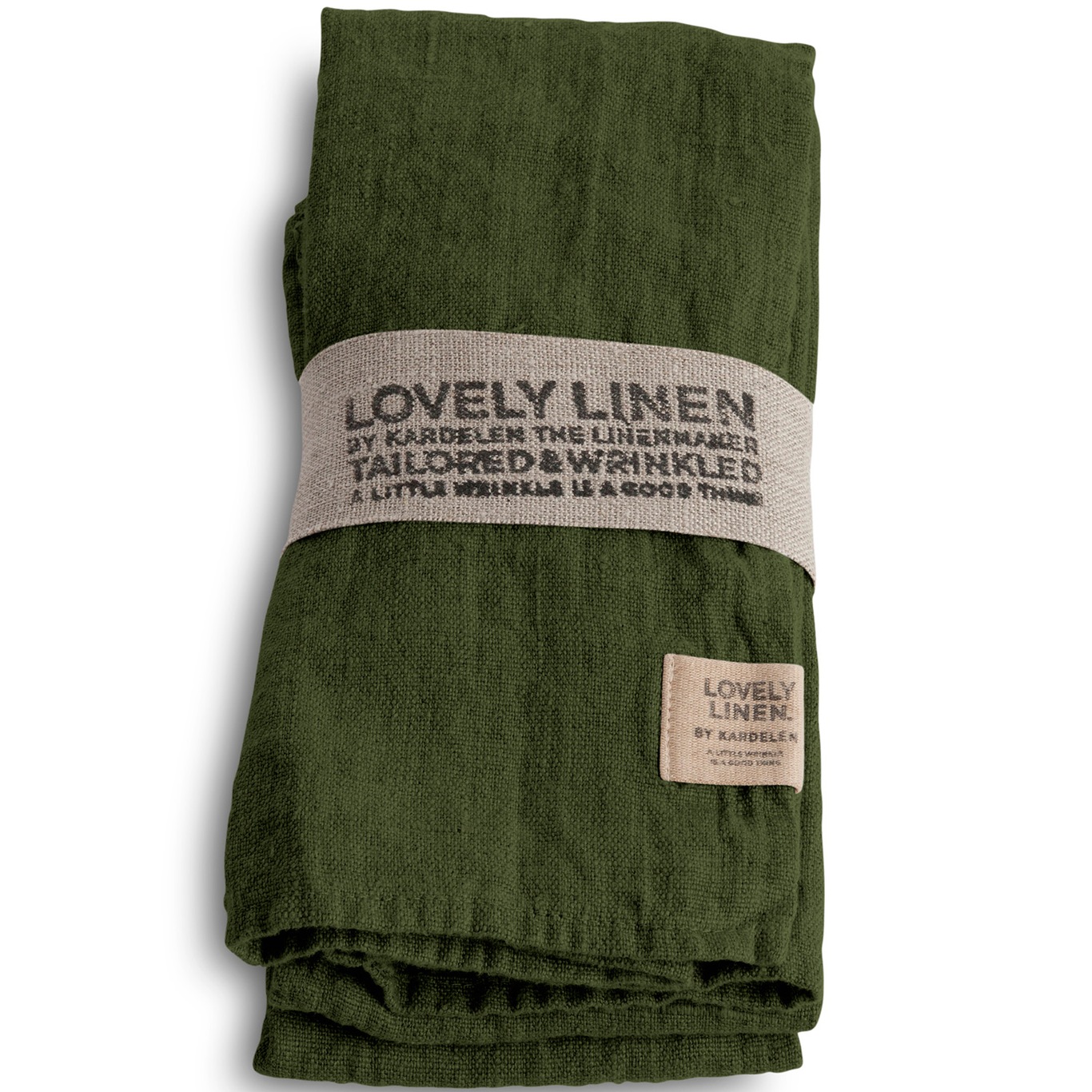 Lovely Napkins Linen 4-pack, Jeep Green