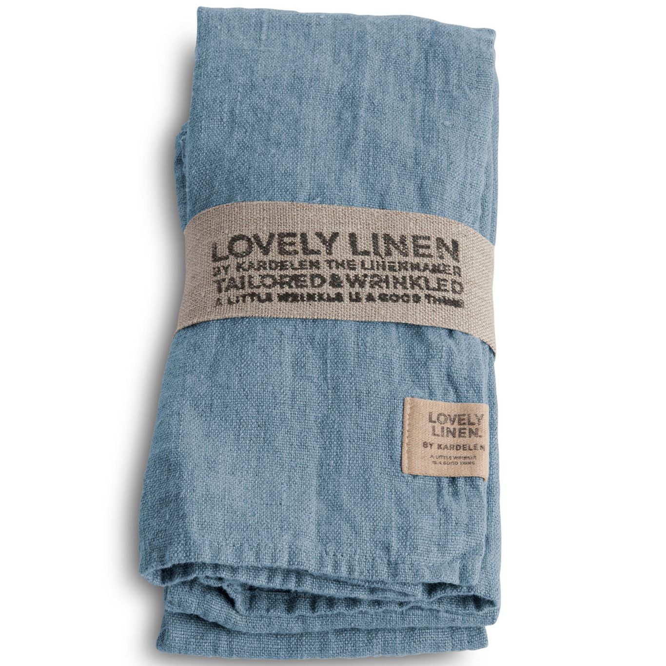 Lovely Napkins Linen 4-pack, Dusty Blue