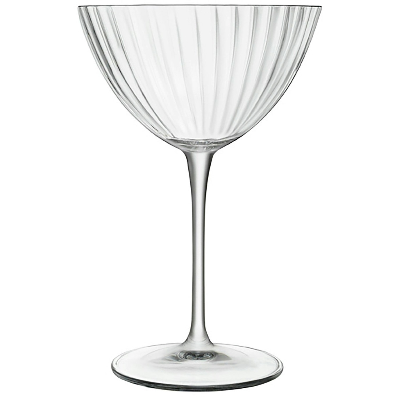 Ribbed Martini Glass - Gold