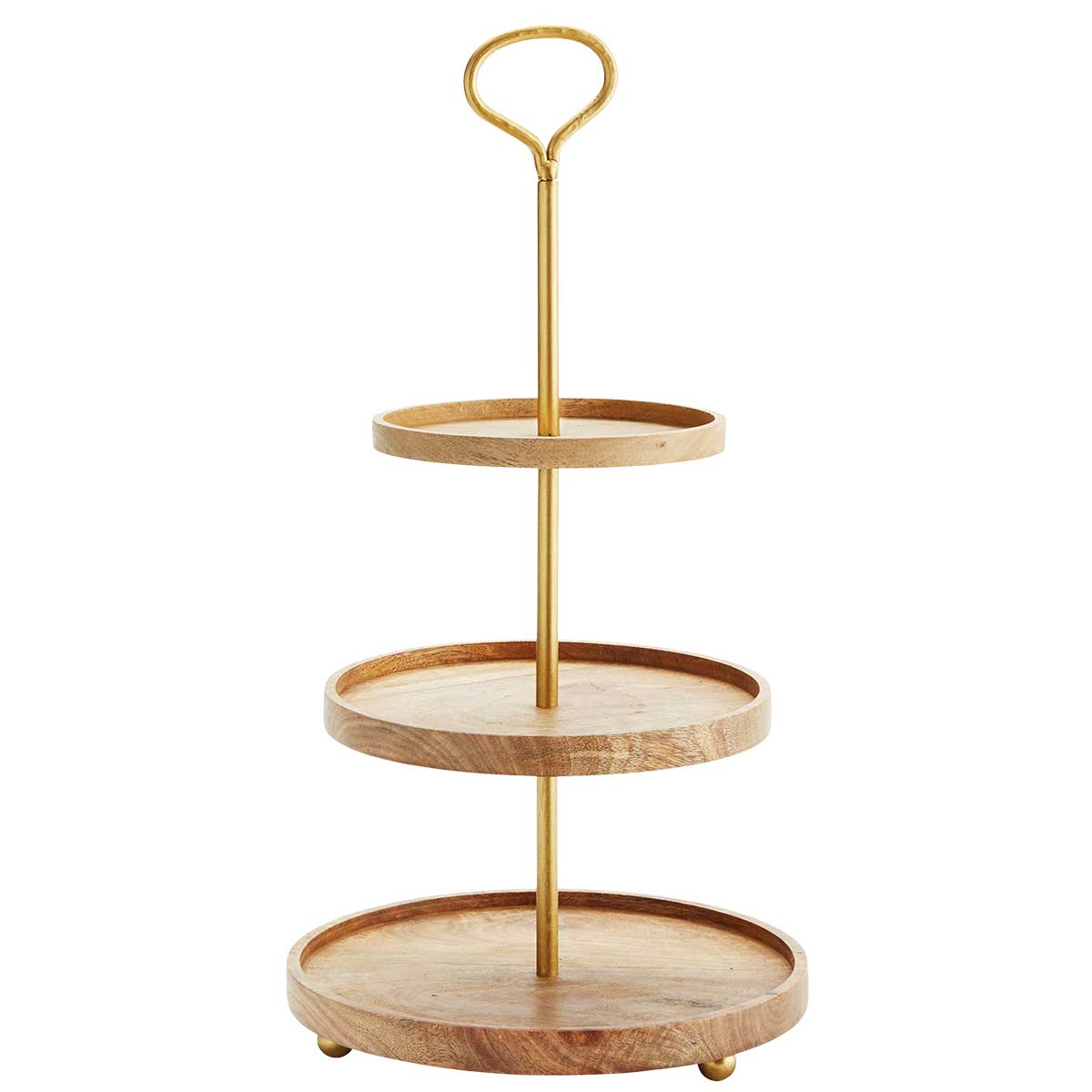 Tier Cake Stand Wood, 59 cm