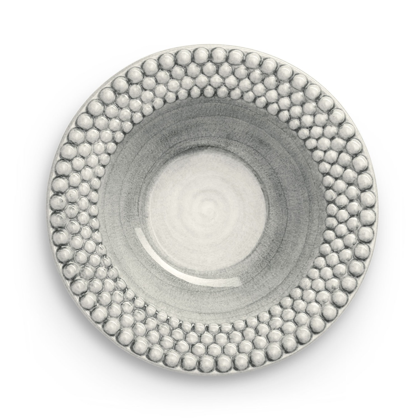 Bubbles Soup Plate 25 cm, Grey