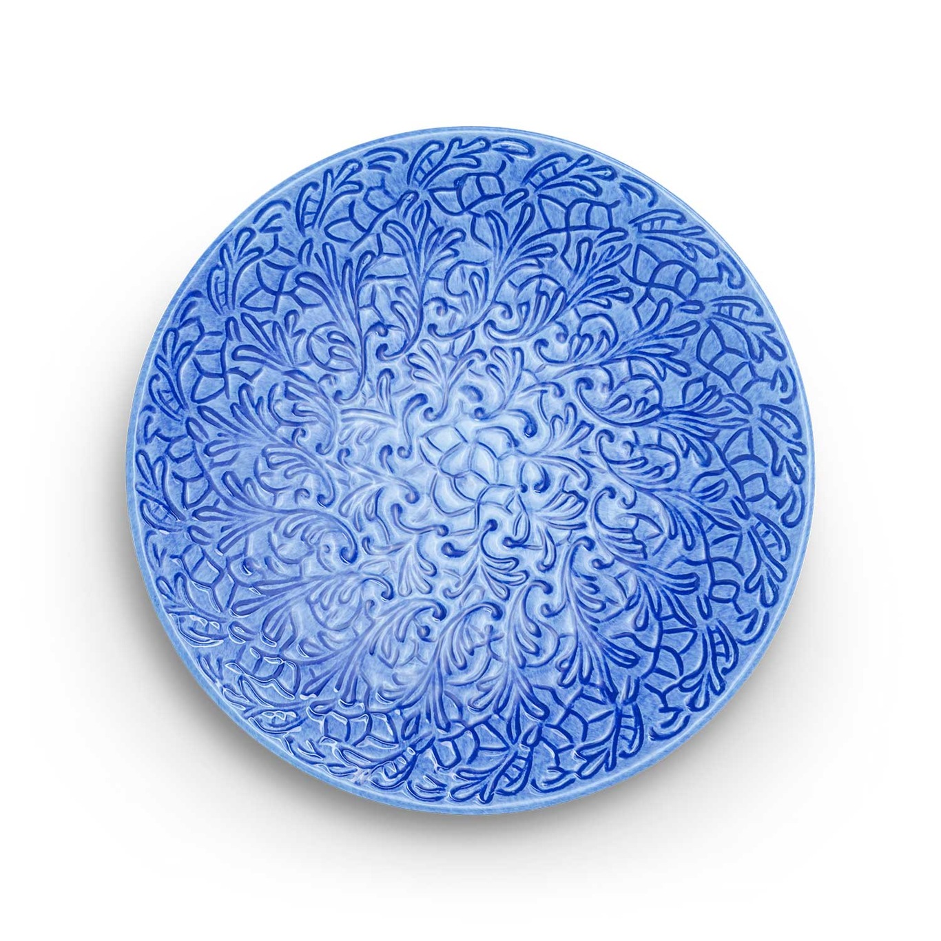Lace Plate 20 cm, Light Blue
