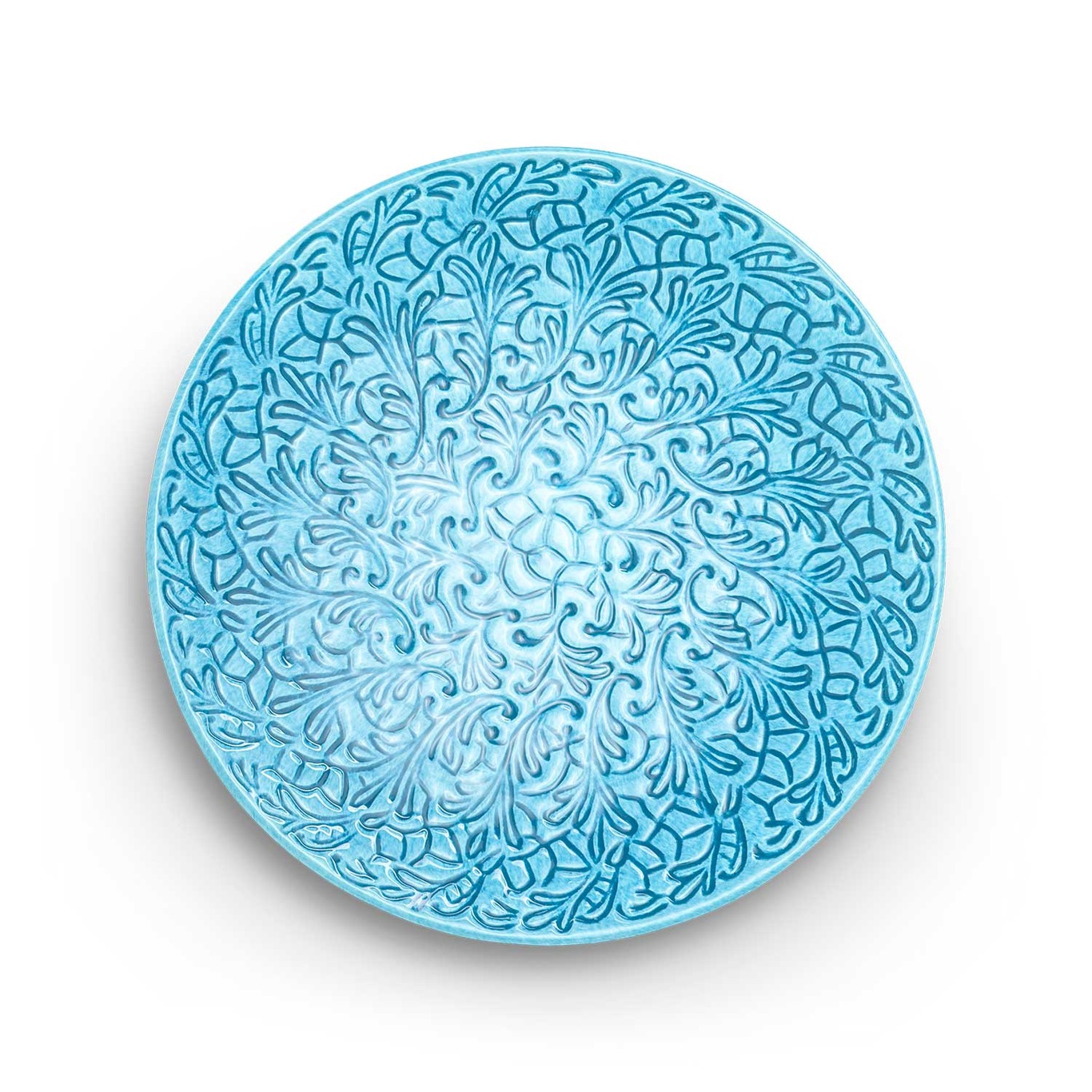 Lace Plate 20 cm, Turquoise
