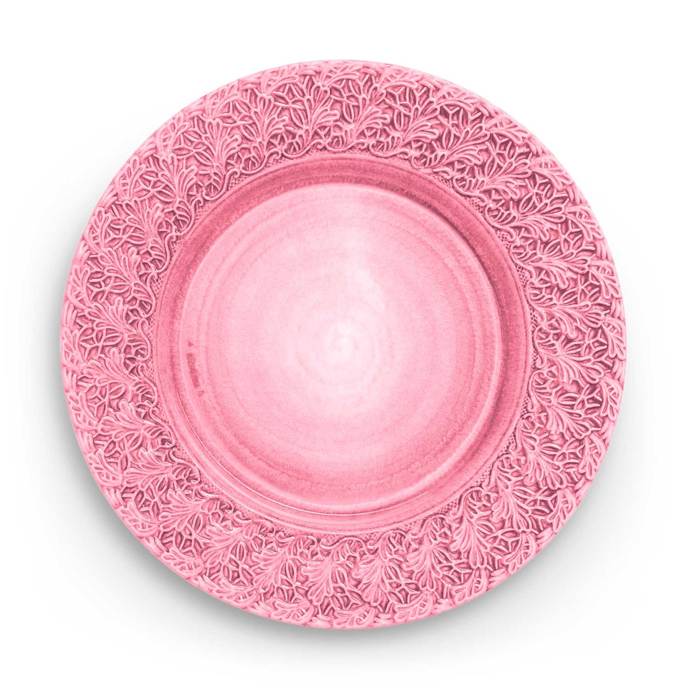 Lace Plate 32 cm, Pink