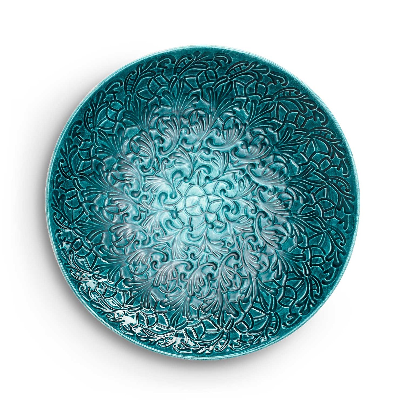 Lace Platter 34 cm, Ocean