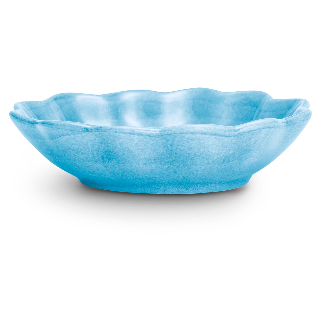 Oyster Bowl 16x18 cm, Turquoise