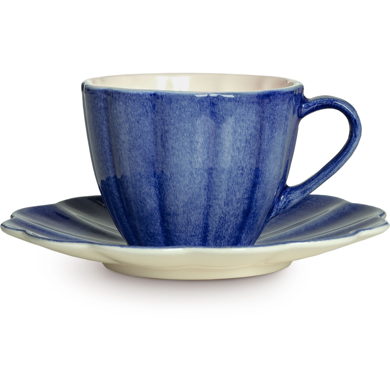 Oyster Cup With Saucer 25 cl, Blue