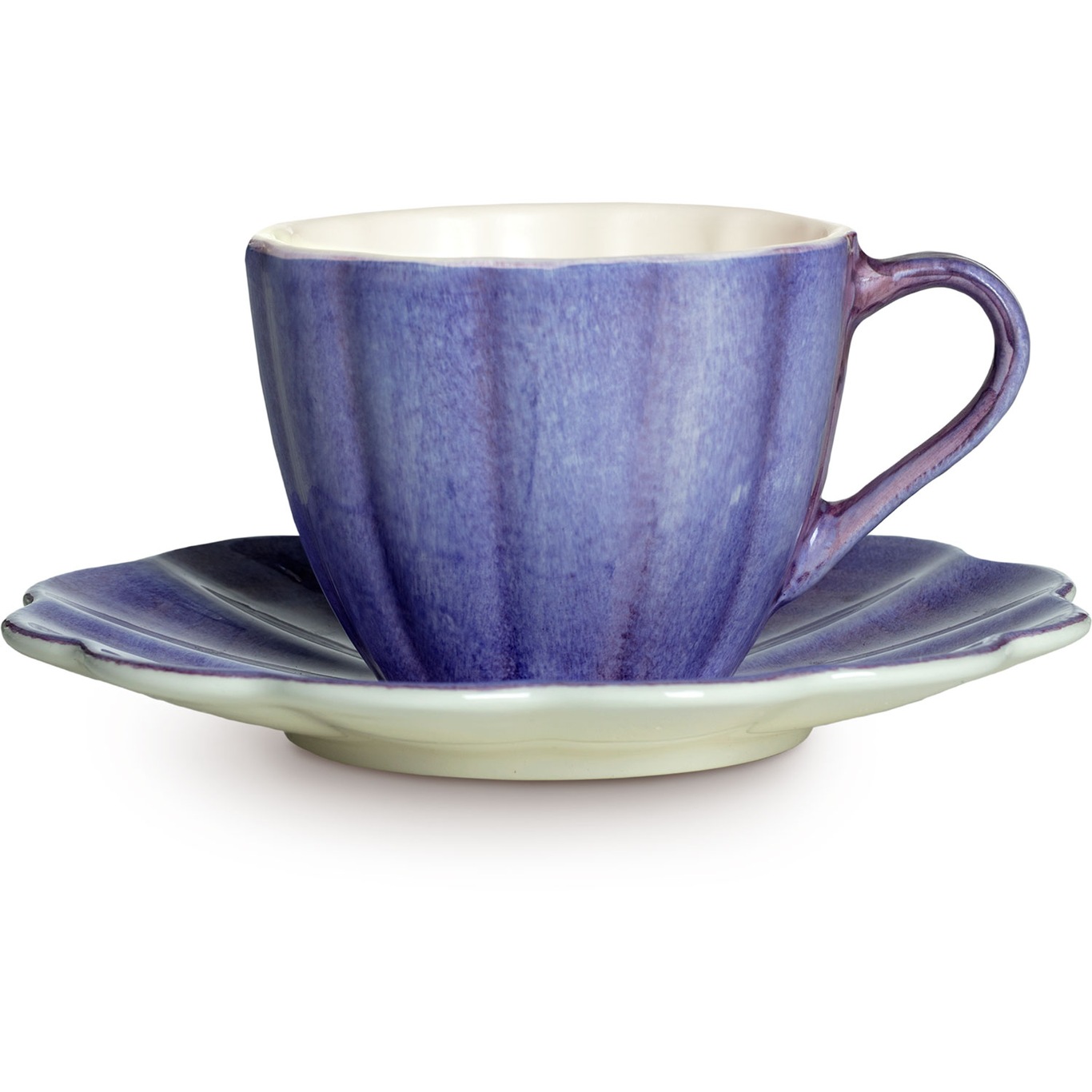 Oyster Cup With Saucer 25 cl, Violet