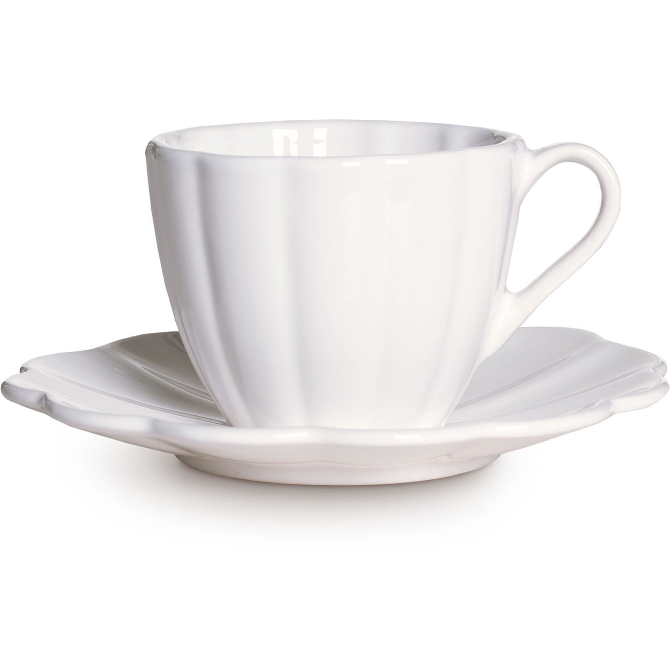 Oyster Cup With Saucer 25 cl, White