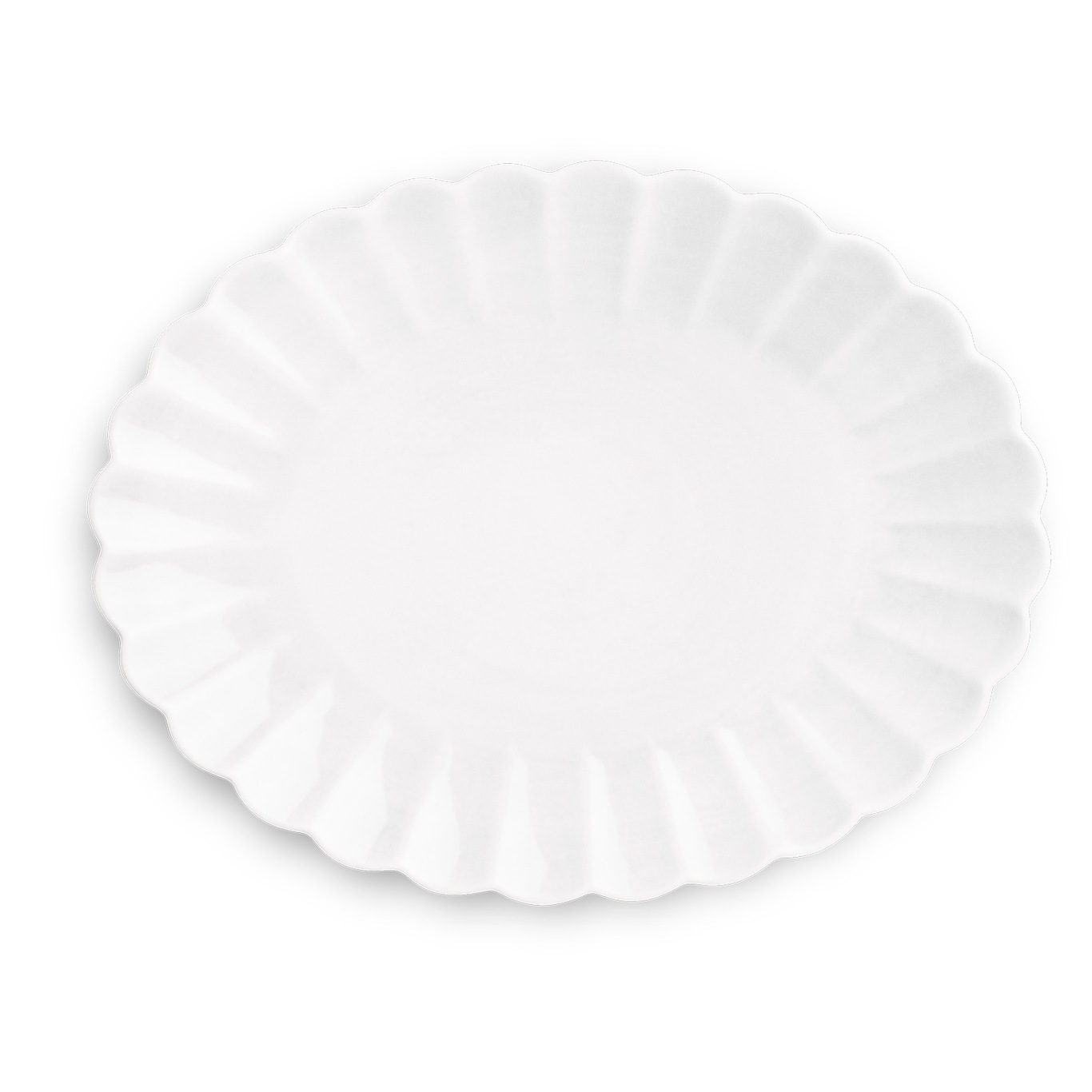 Oyster Dish 35x30 cm, White