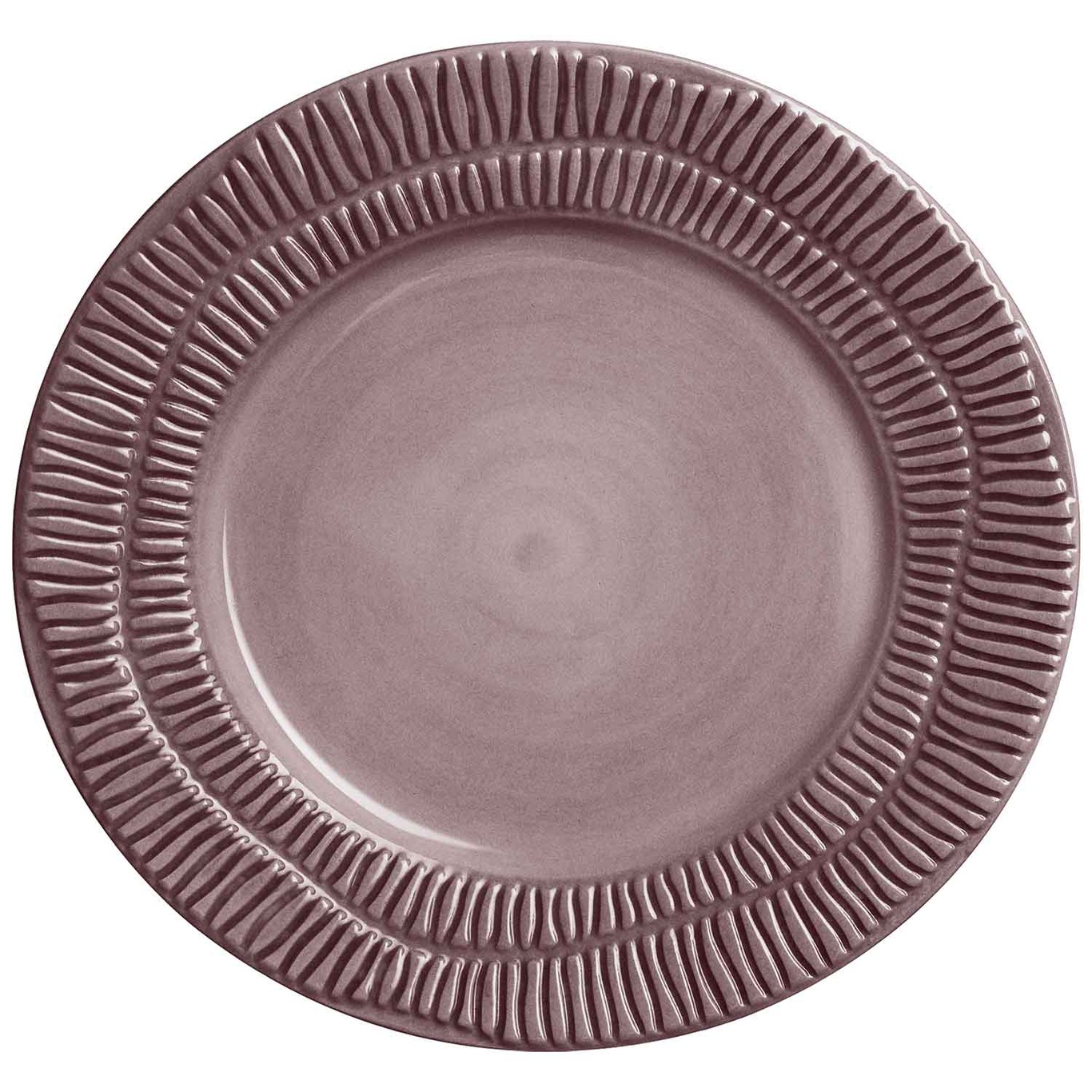 Stripes Plate 21 cm, Plum 