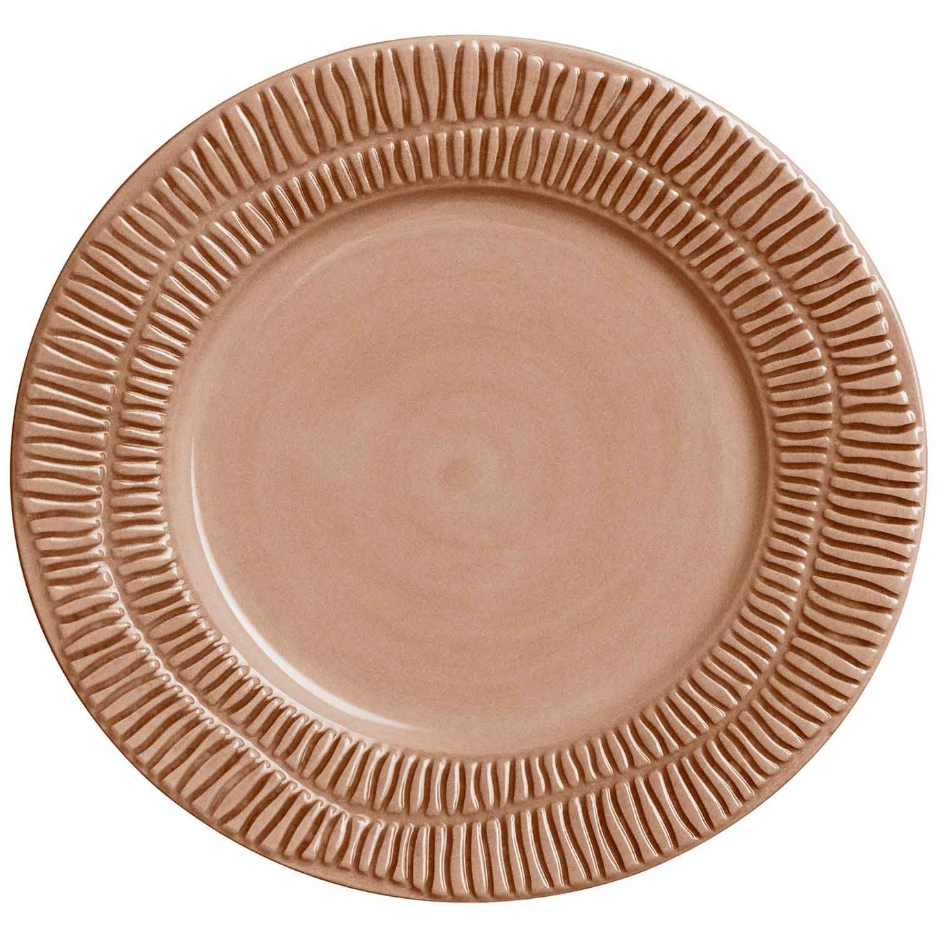 Stripes Plate 21 cm, Cinnamon 