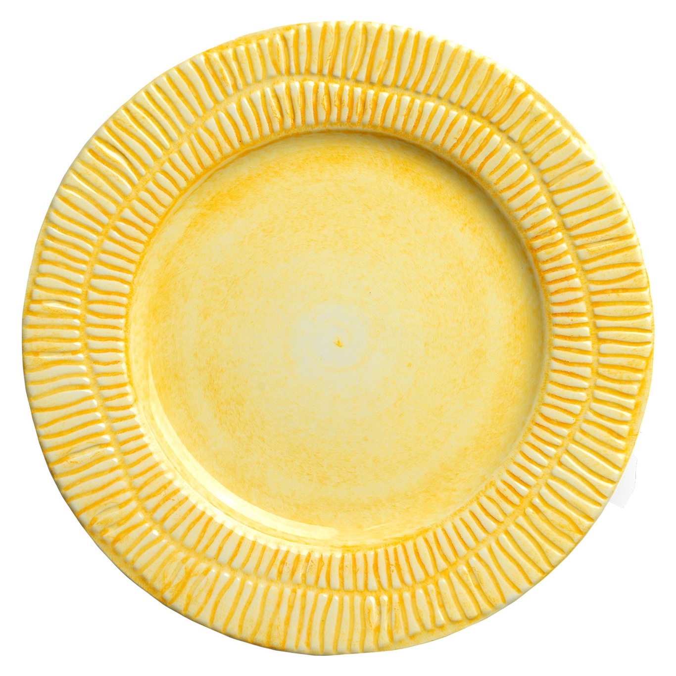 Stripes Plate 21 cm, Yellow 