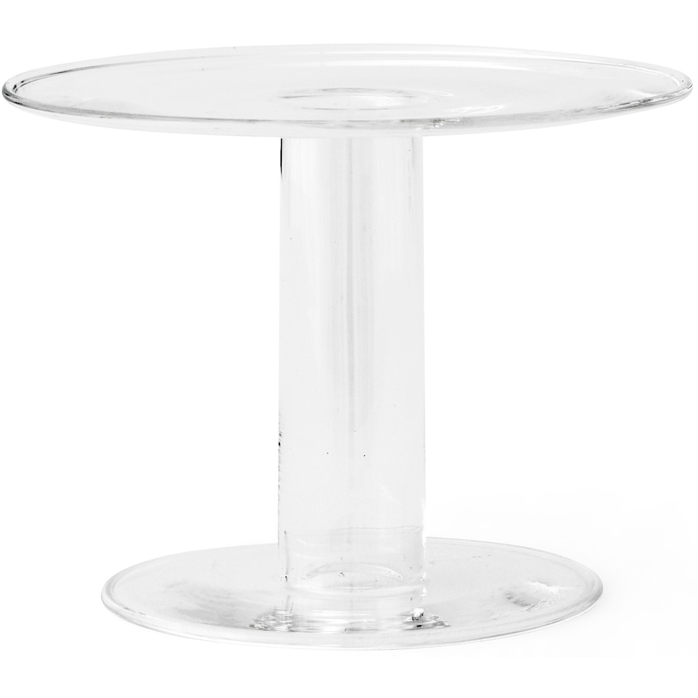 Abacus Candle Holder Clear, Ø12x8,5 cm