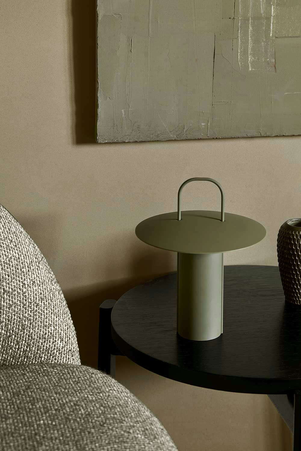 Menu Ray Portable Table Lamp, Dusty Green