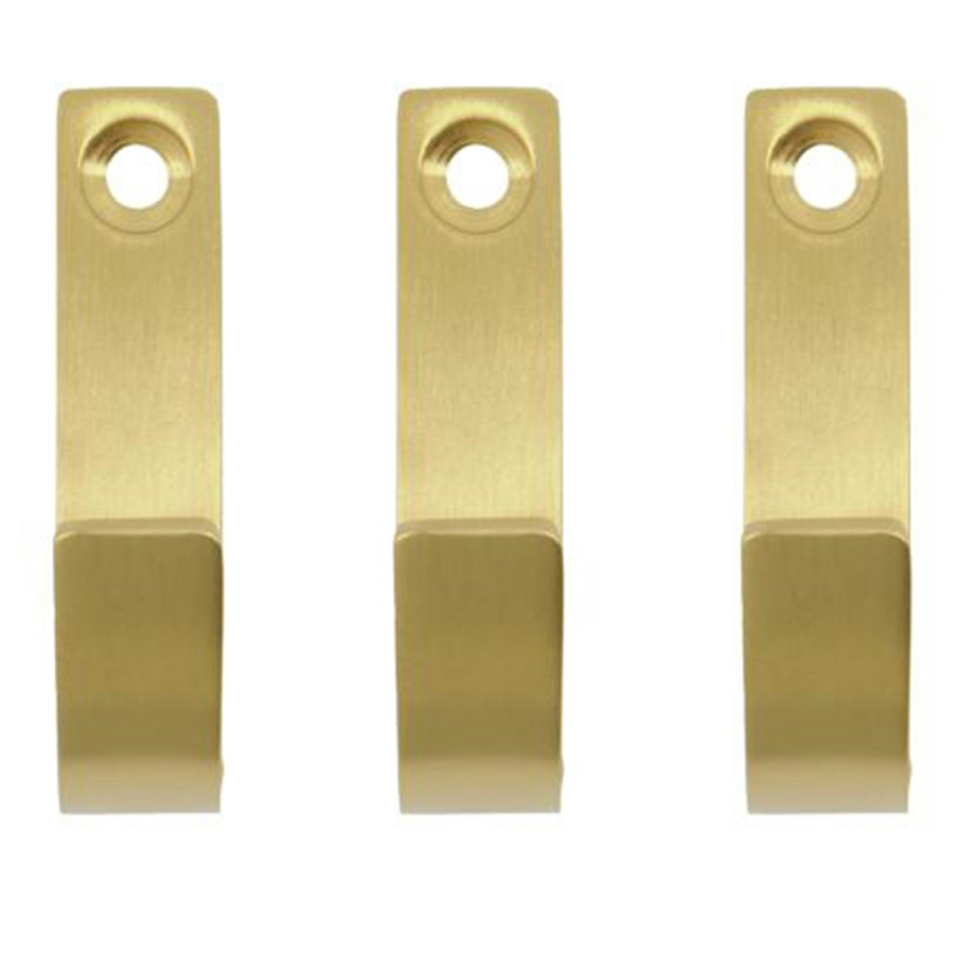 Thapsus Hooks 3-pack, Brass