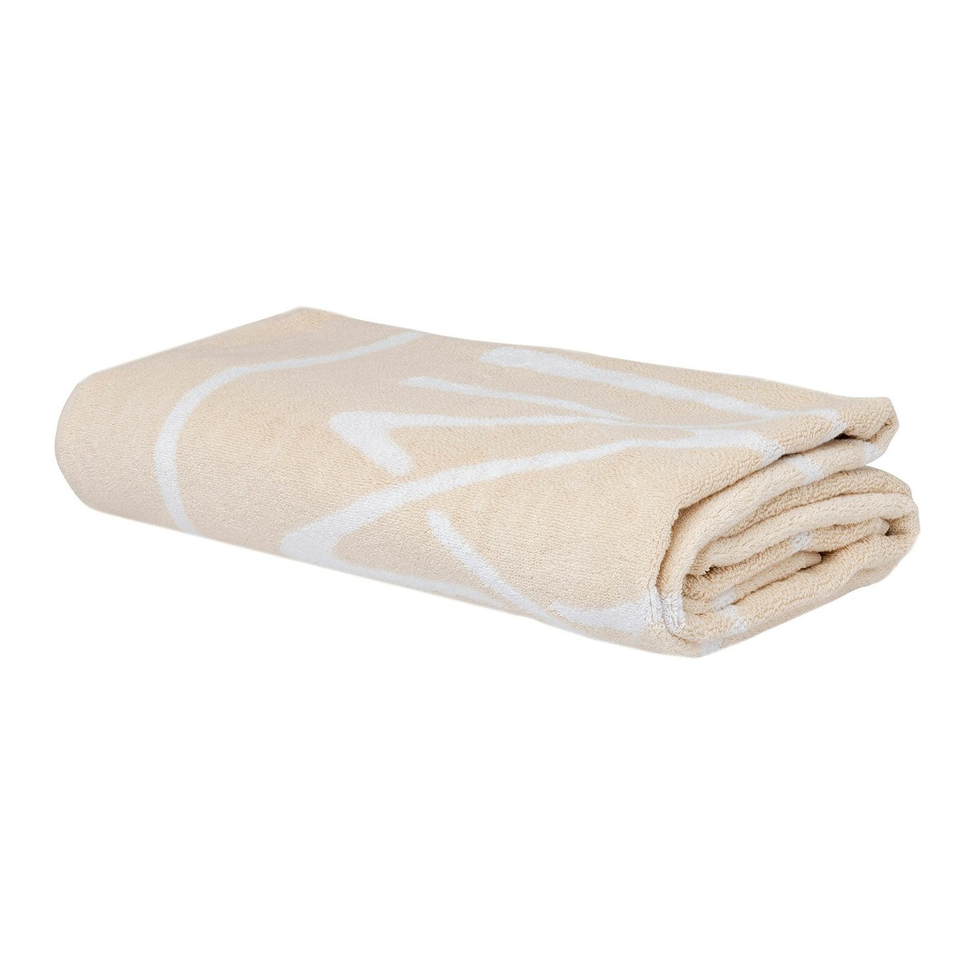 Elba Beach Towel 86x180 cm, White/Ivory