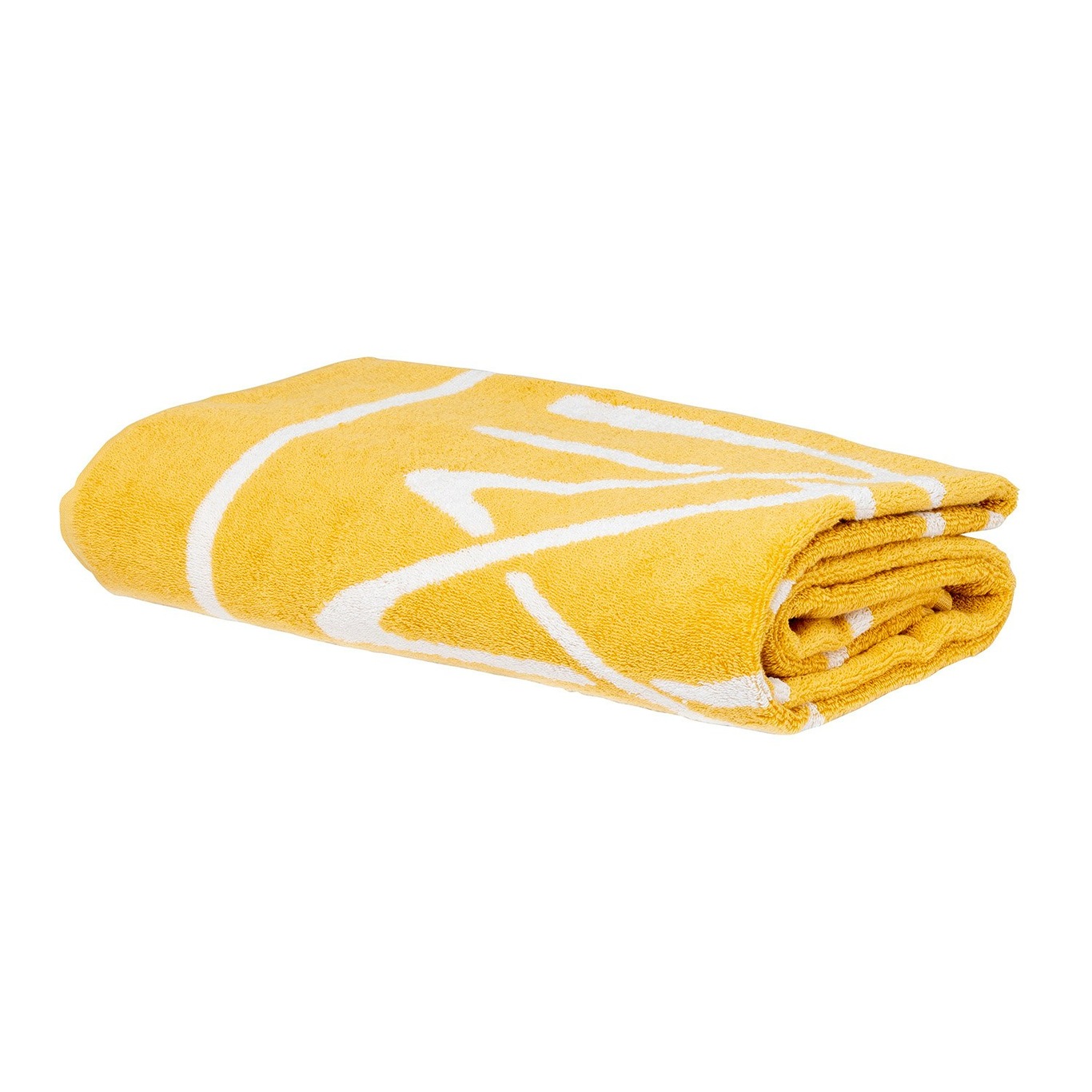 Elba Beach Towel 86x180 cm, Yellow/Ivory