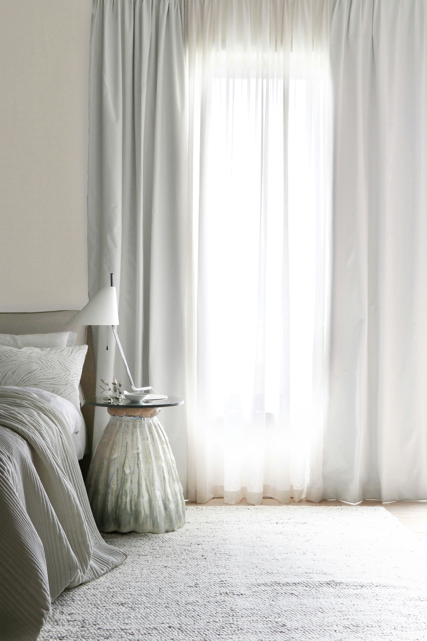 Shelby Blackout Curtain Natural White, 135x250 cm - Mimou @ RoyalDesign