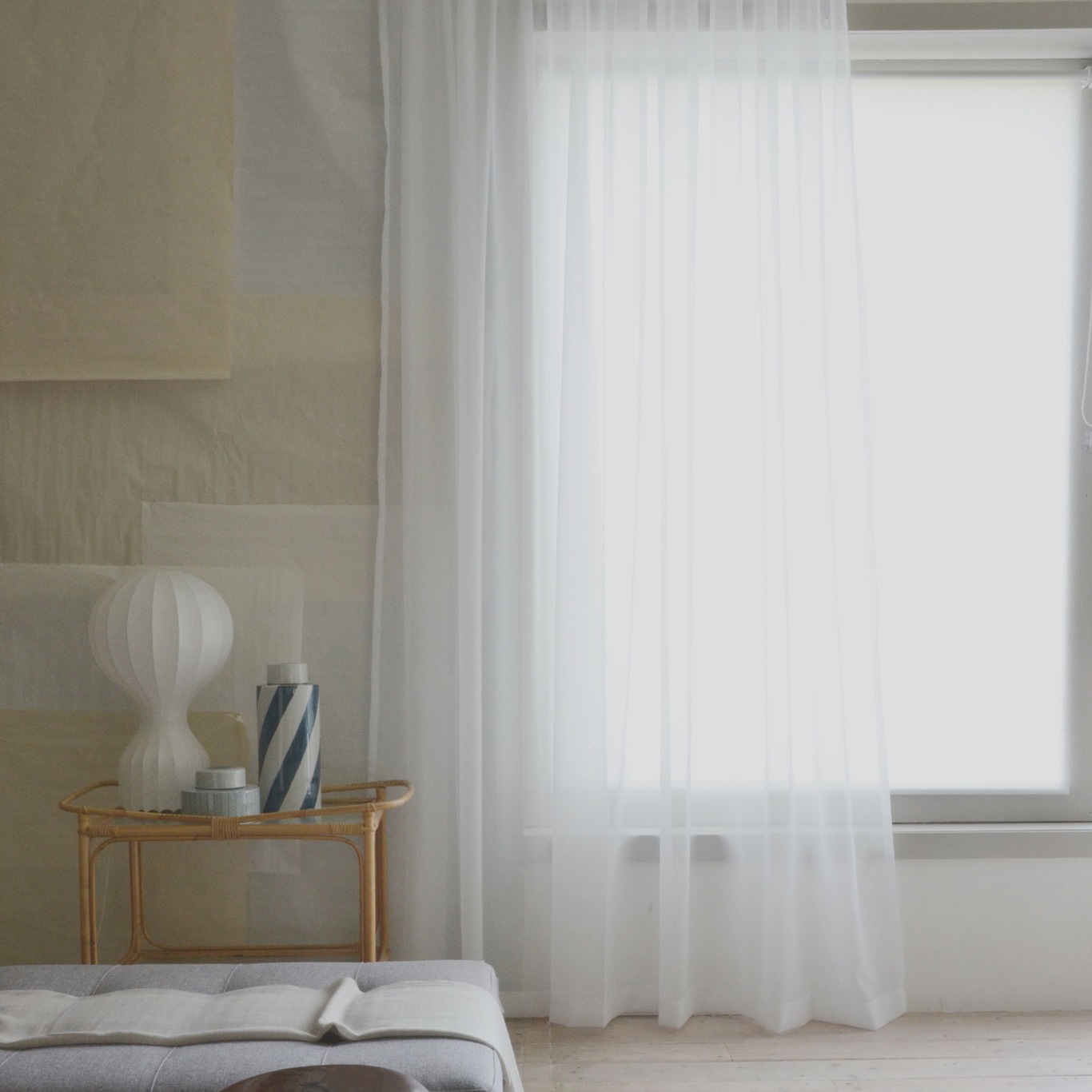 Skir Curtain 289x290 cm,  White