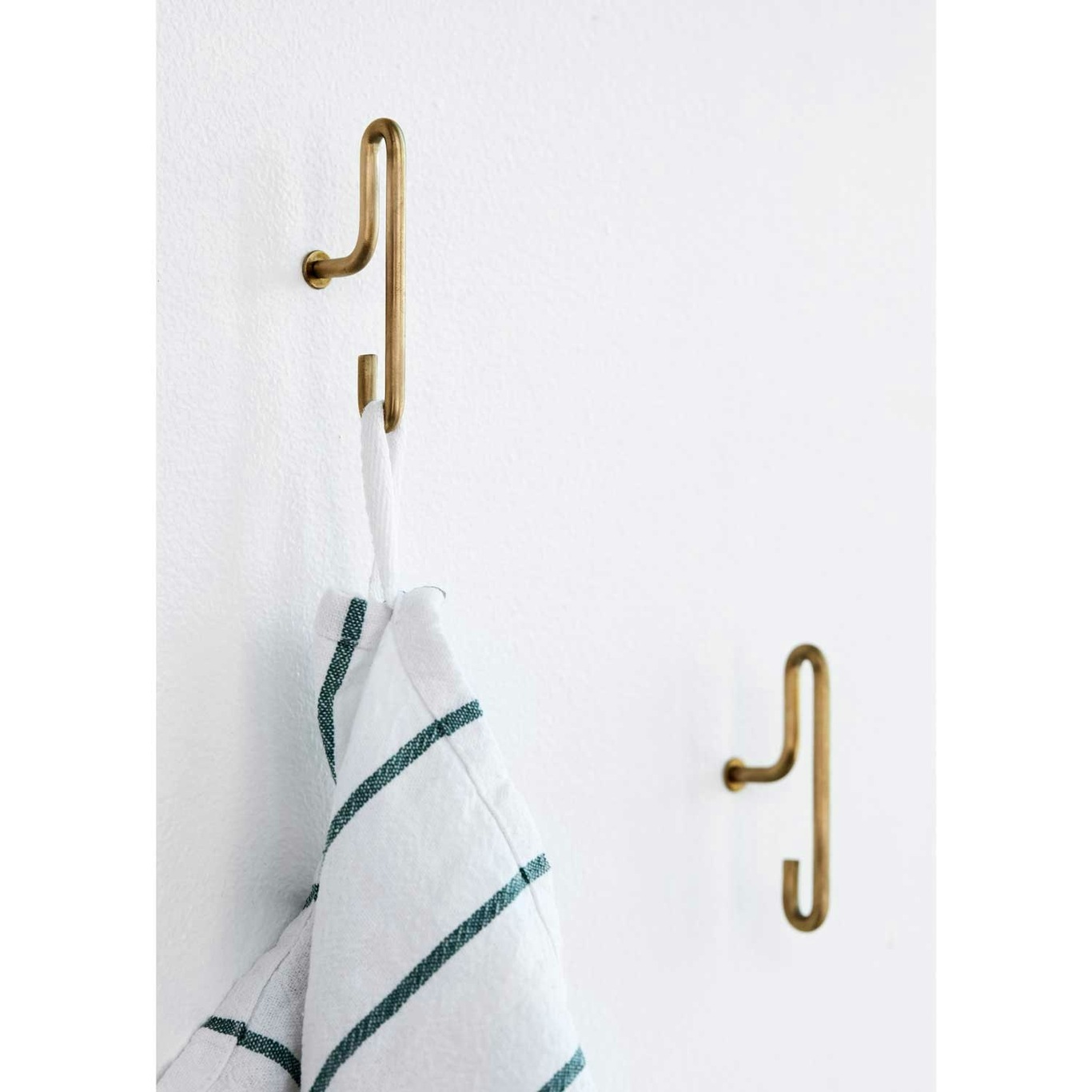 Wall Hooks Small 2-pack, Matte Gold - MOEBE @ RoyalDesign