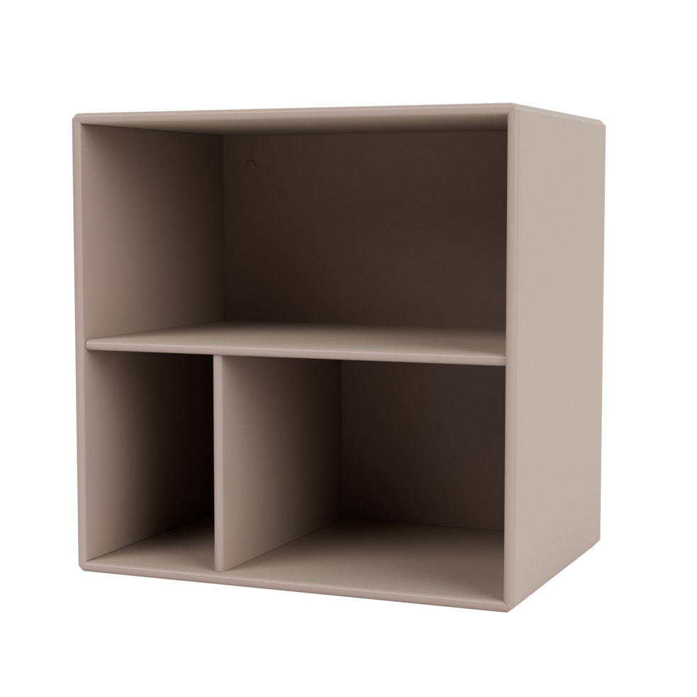 Mini 1102 Shelf With Compartments, Mushroom
