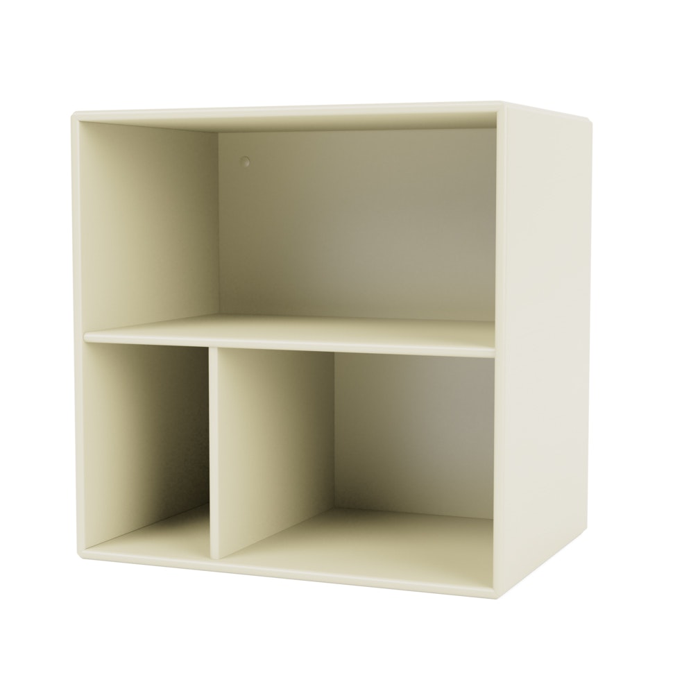 Mini 1102 Shelf With Compartments, Vanilla
