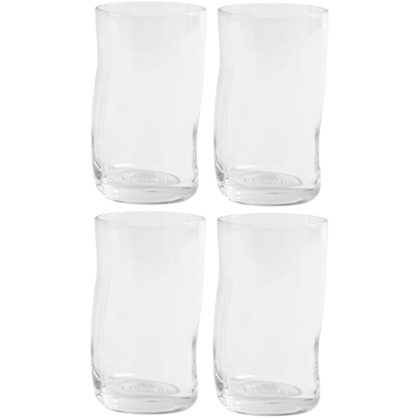 Furo Drinking Glass Clear 4-pack, H13 cm