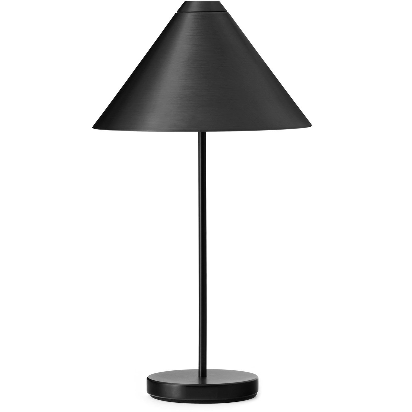 Brolly Table Lamp Portable, Steel Black
