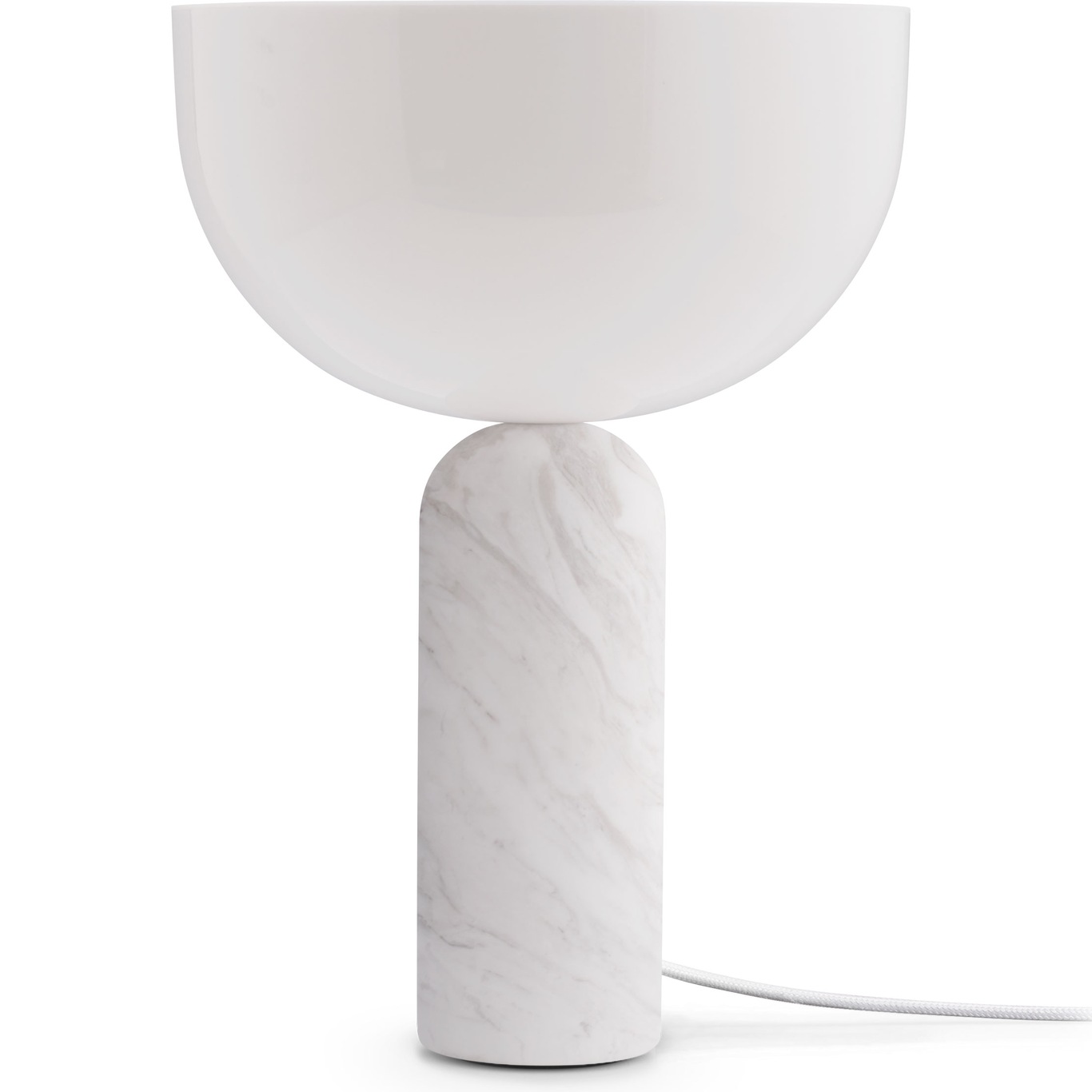 Kizu Table Lamp Small, White Marble