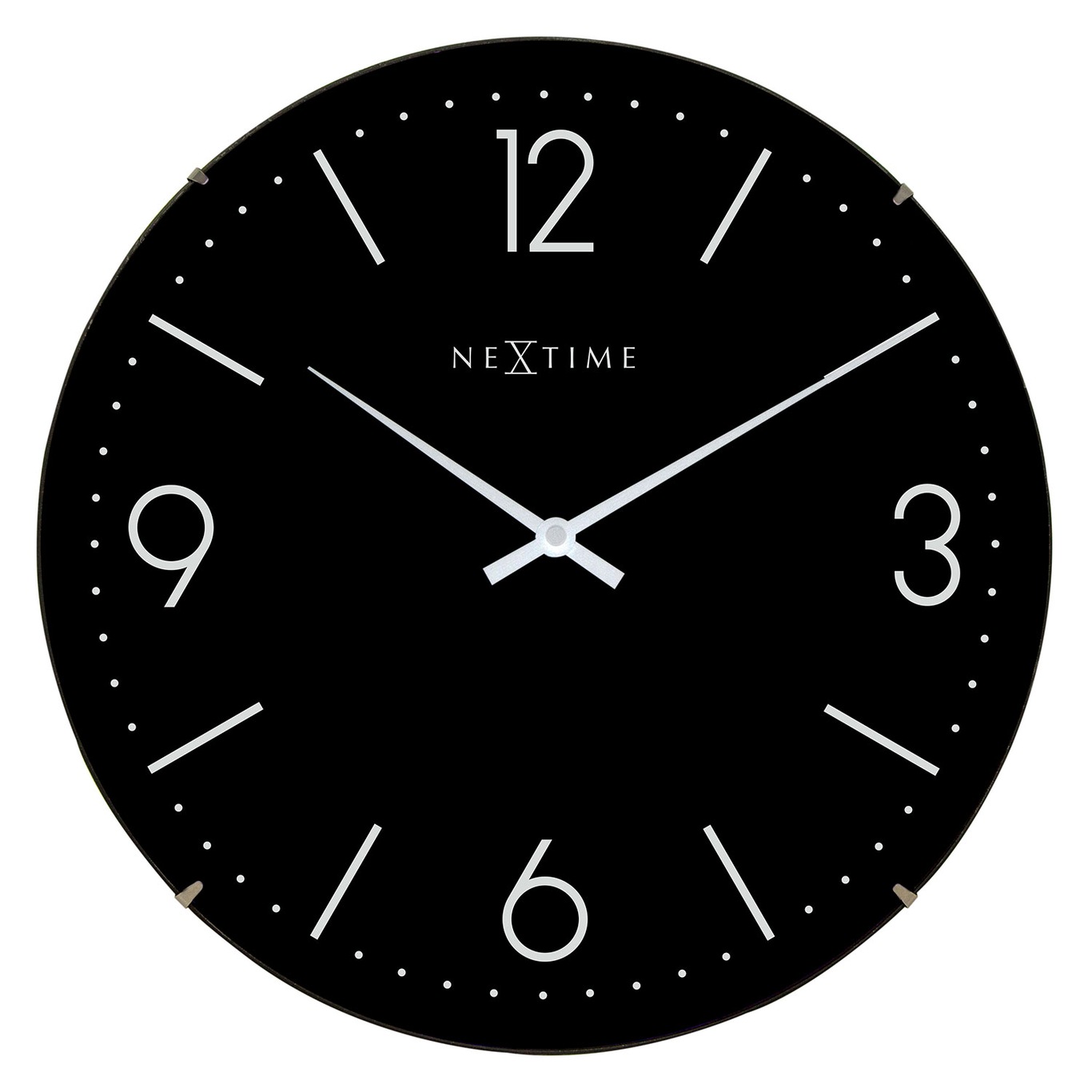 Boyle Home Décor Modern Stylish Designer Clock NeXtime 2 Seconds Black 