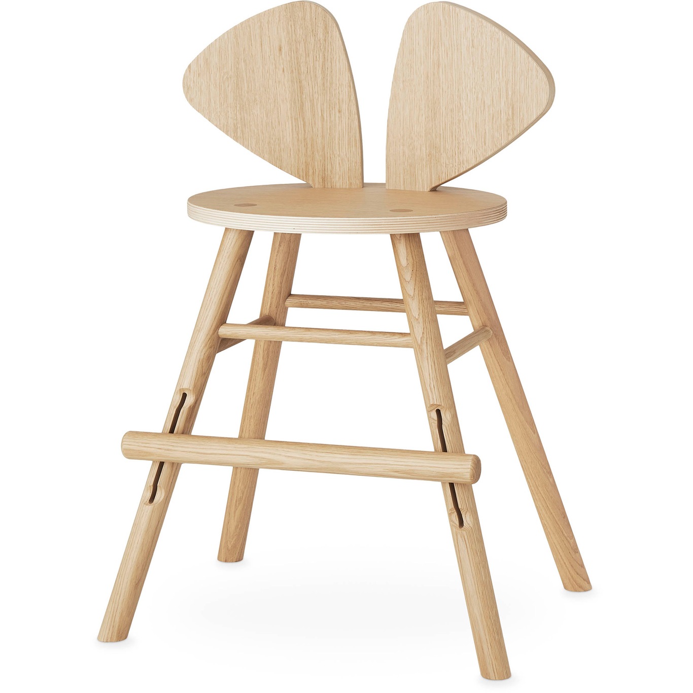 Mouse Junior Child Chair (3-9 years), White Oiled Oak