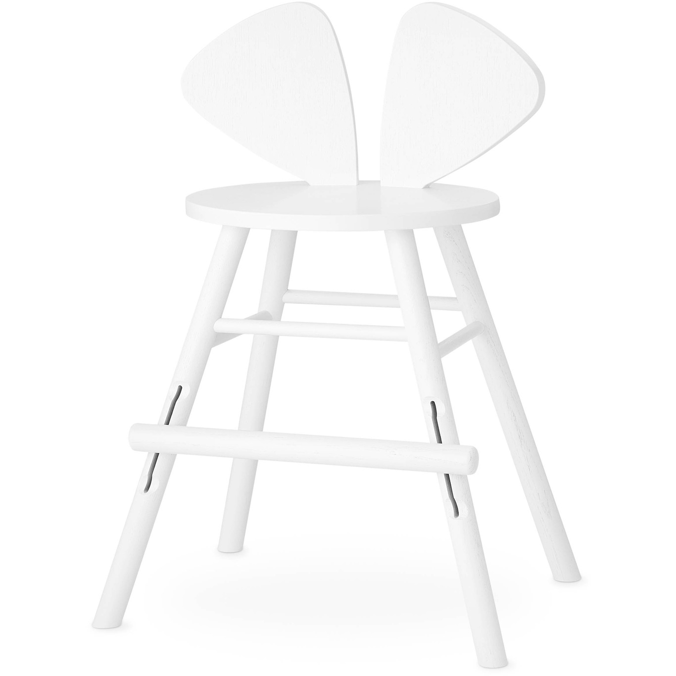 Mouse Junior Child Chair (3-9 years), White Ash