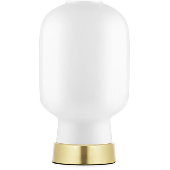 Amp Table Lamp, White / Brass
