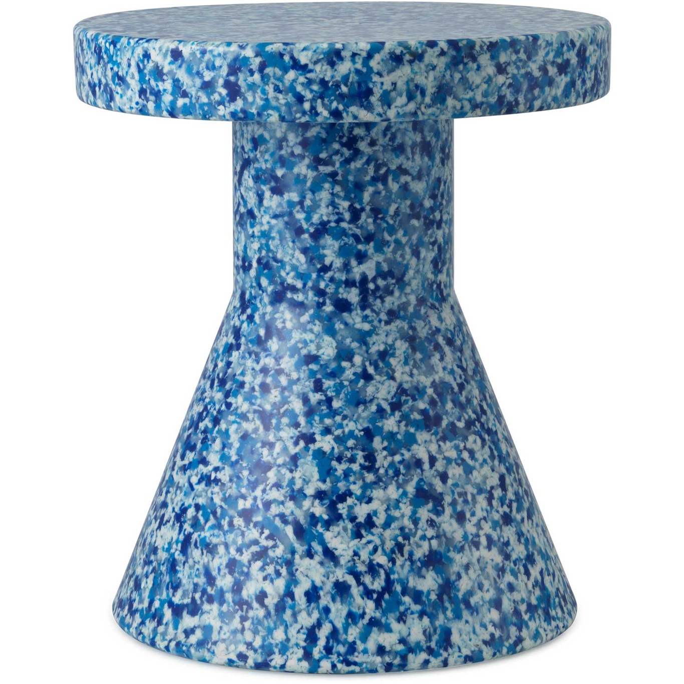Bit Stool / Side Table, Cone-shaped, Blue