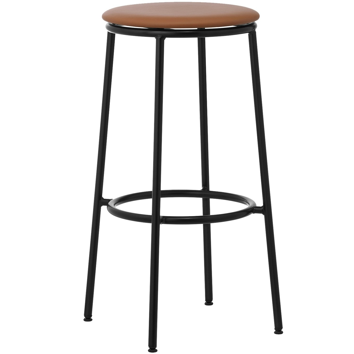 Circa Bar Stool 75 cm, Brown Leather / Ultra leather 41574