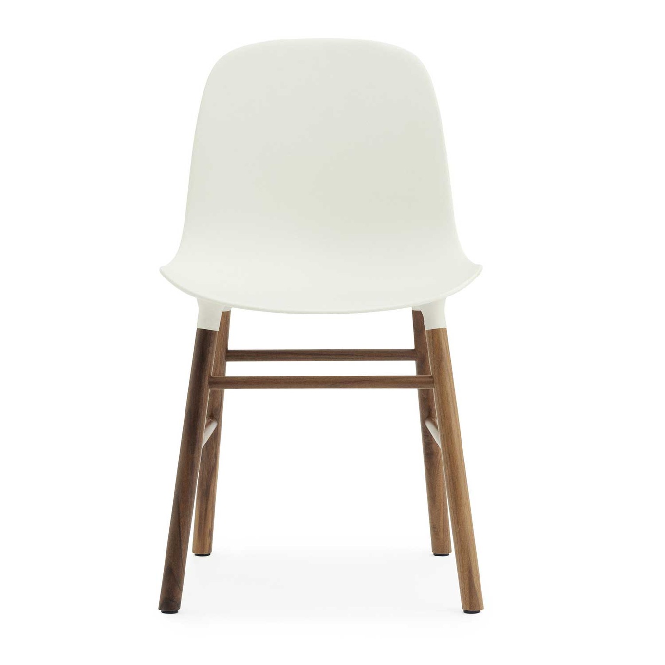 Form Chair Walnut Frame, White