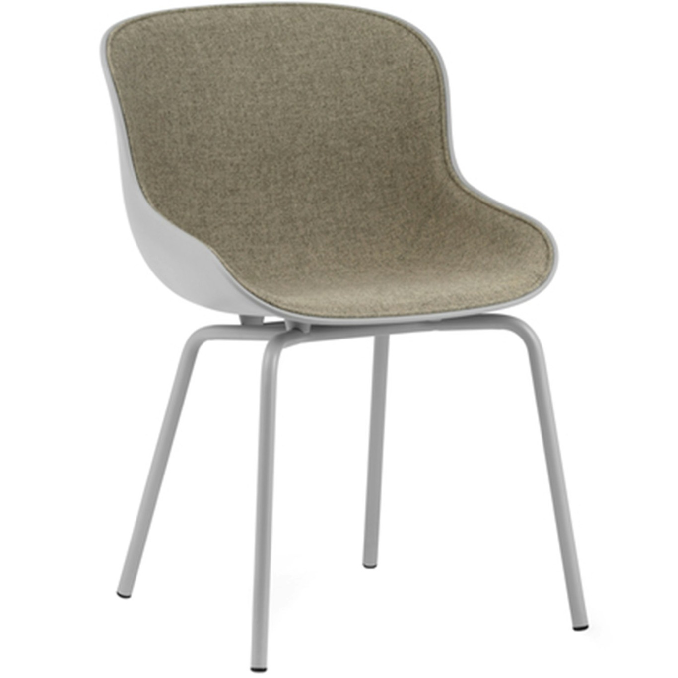 Hyg Chair, Upholstered Front, Grey / Grey