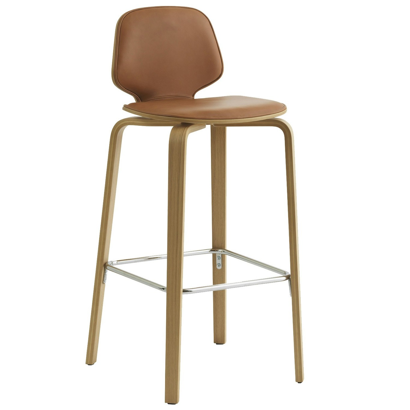 My Chair Bar Stool 75 cm, Cognac / Oak