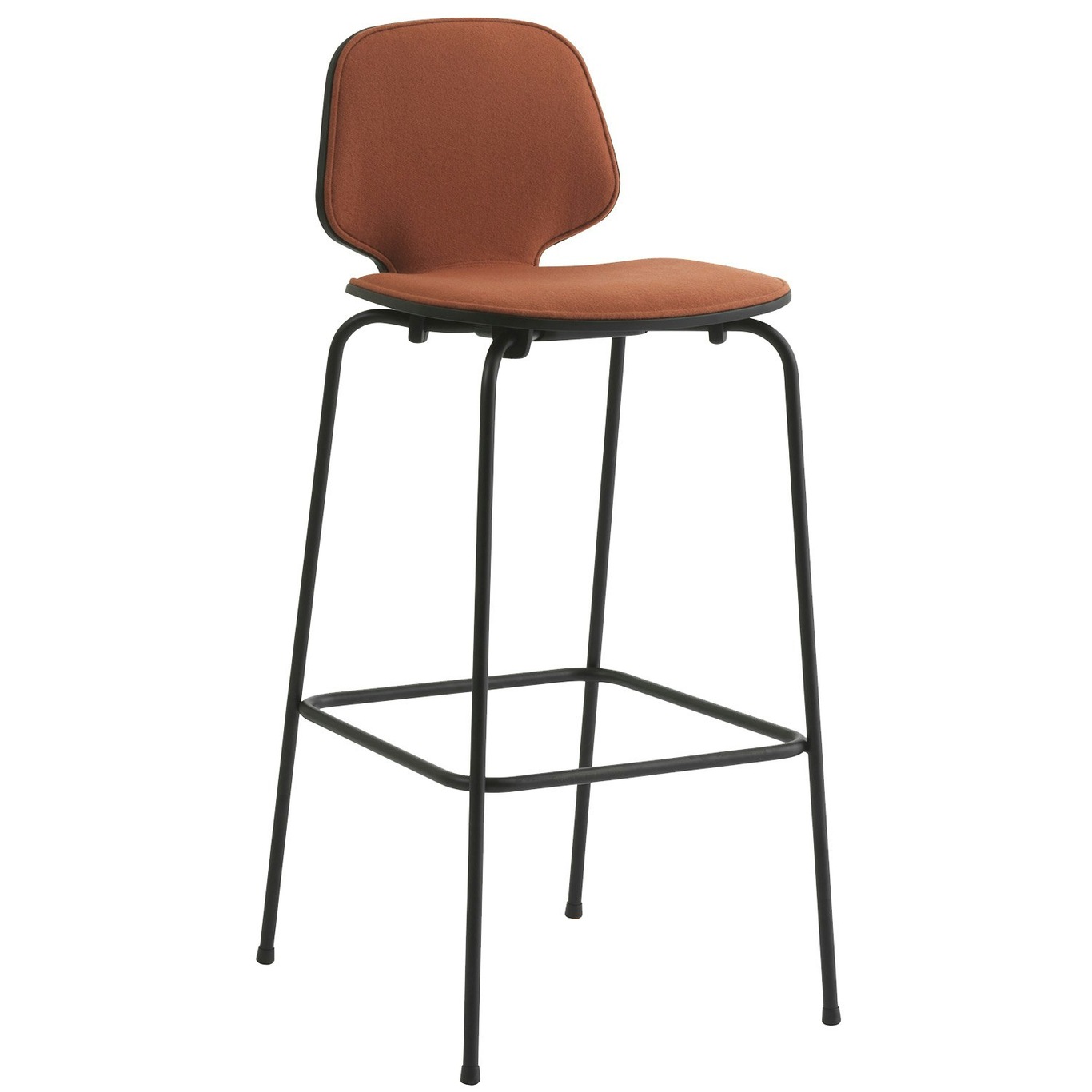 My Chair Bar Stool 75 cm, Cognac / Black Steel