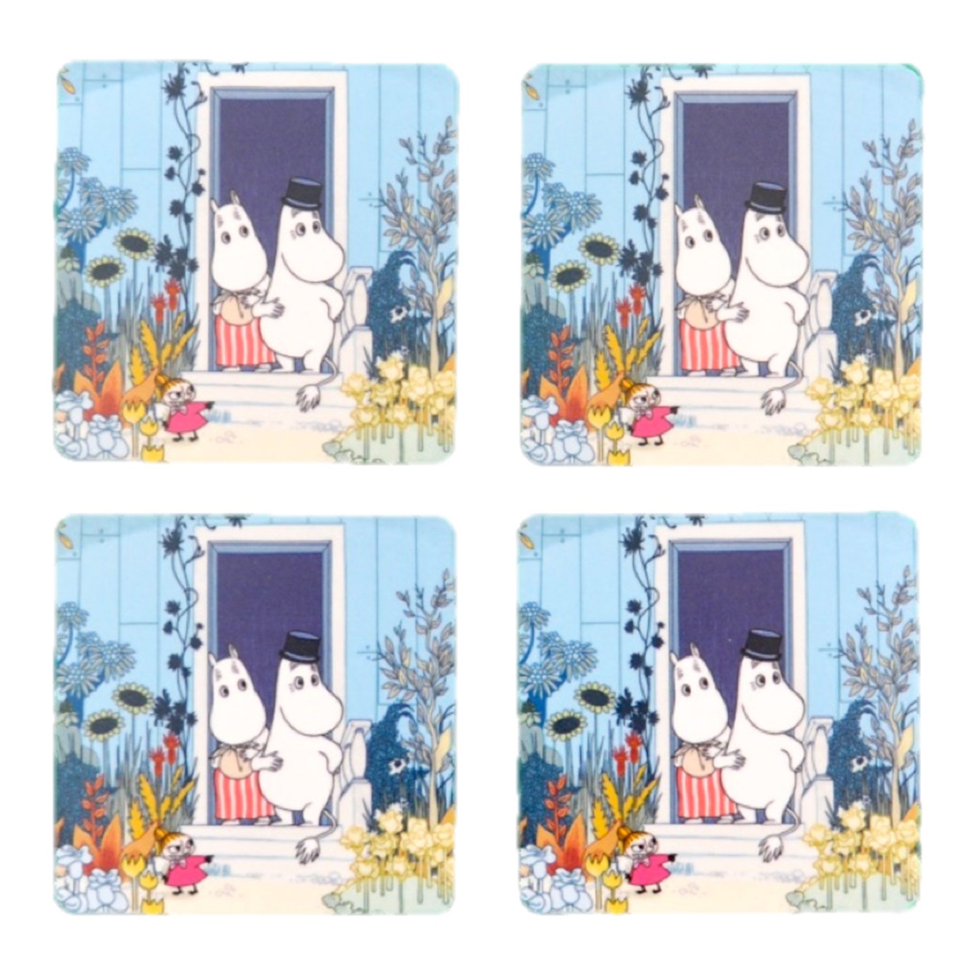 Moomin Doorstep Trivet 4-pack
