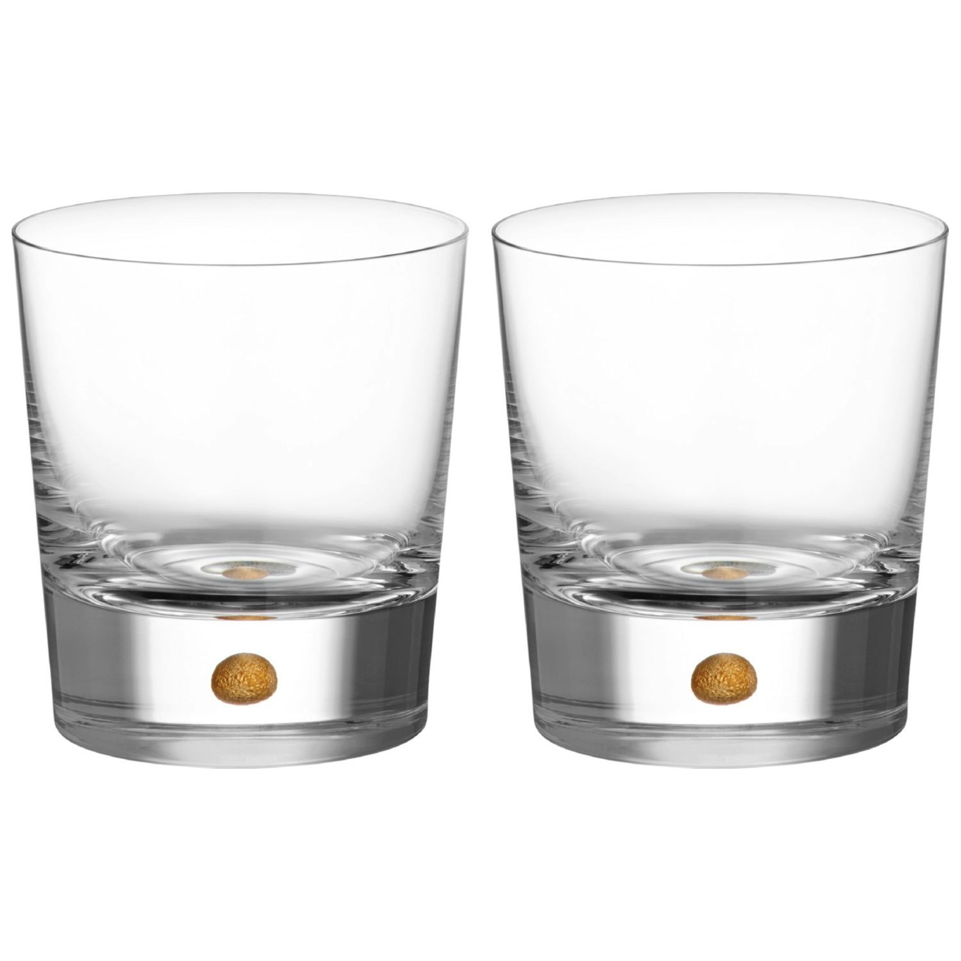 Intermezzo Whiskey Glass Double old fashioned 2-pack 40 cl, Gold